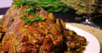 Rôti de boeuf aux champignons et aux marrons