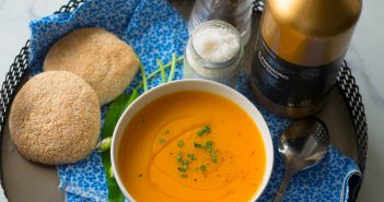 Soupe de crevettes aux carottes