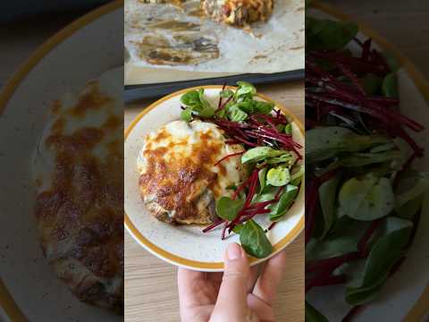 Aubergines gratin&eacute;es sous la forme d