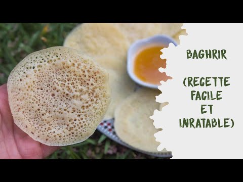 Baghrir, la recette originale des cr&ecirc;pes mille trous