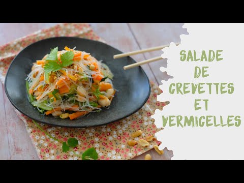 Salade de crevettes et vermicelles