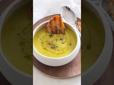 Velout&eacute; de courgettes hyper cr&eacute;meux