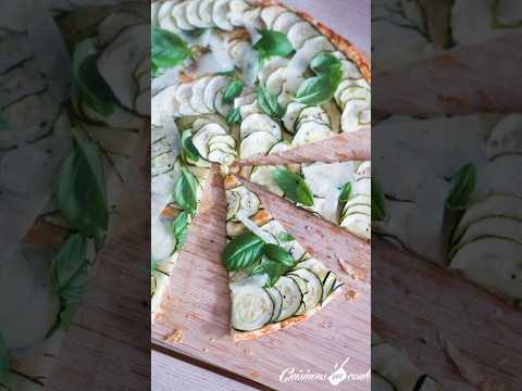 Tarte fine aux courgettes