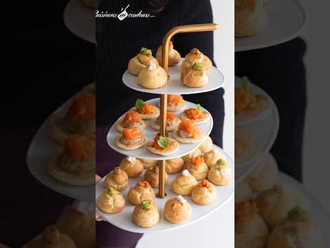 Choux sal&eacute;s, une id&eacute;e facile et qui en jette pour les f&ecirc;tes ! #recettefacile #noel