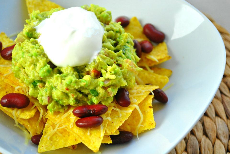 nachos - Nachos au Fromage et au Guacamole