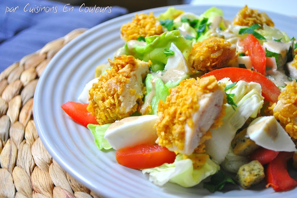 DSC_0178 - Poulet Pané aux Corn Flakes... et je ne vous raconte pas de salades!