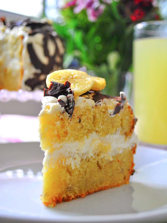 Gâteau à la banane comme un Layer Cake