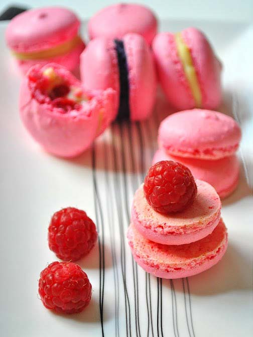 Macarons à la meringue française