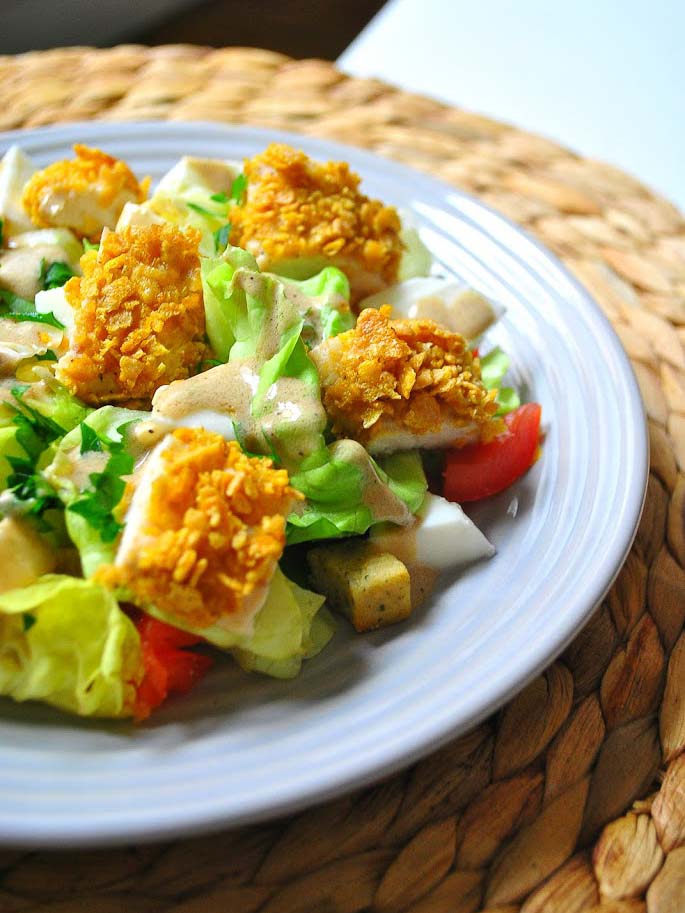 Poulet Pané aux Corn Flakes… et je ne vous raconte pas de salades!