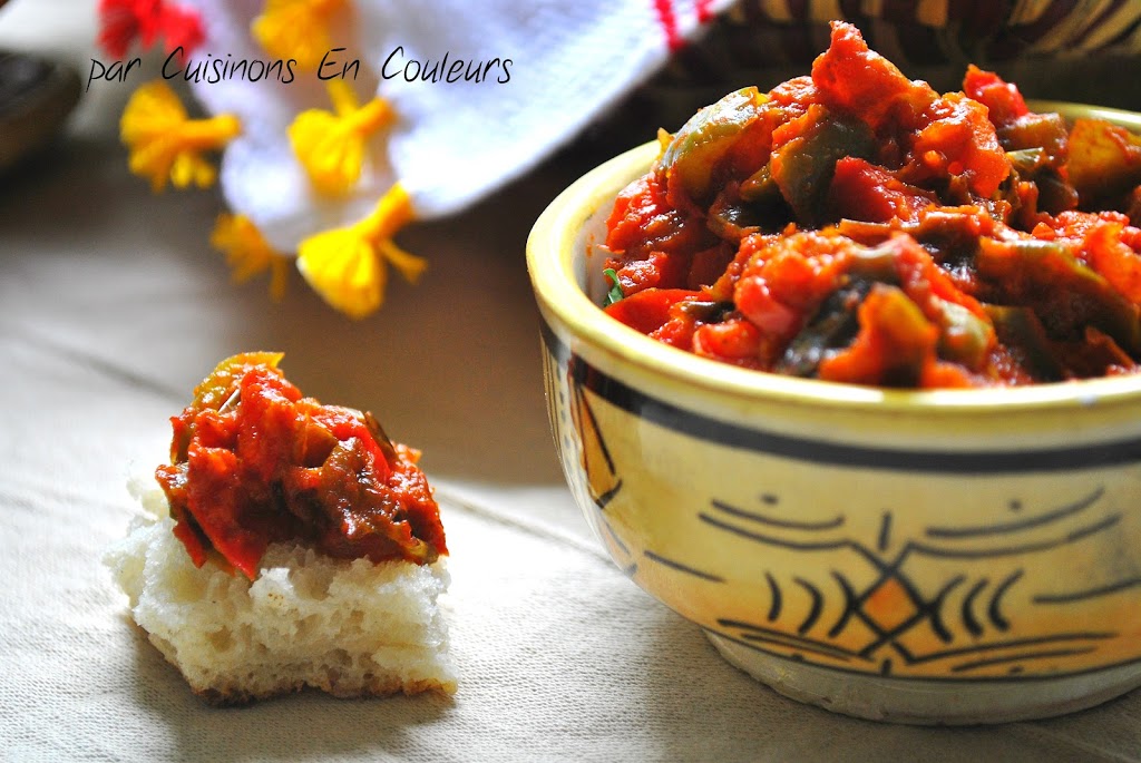 DSC_0633 - Tektouka (Dip de poivrons à la marocaine)