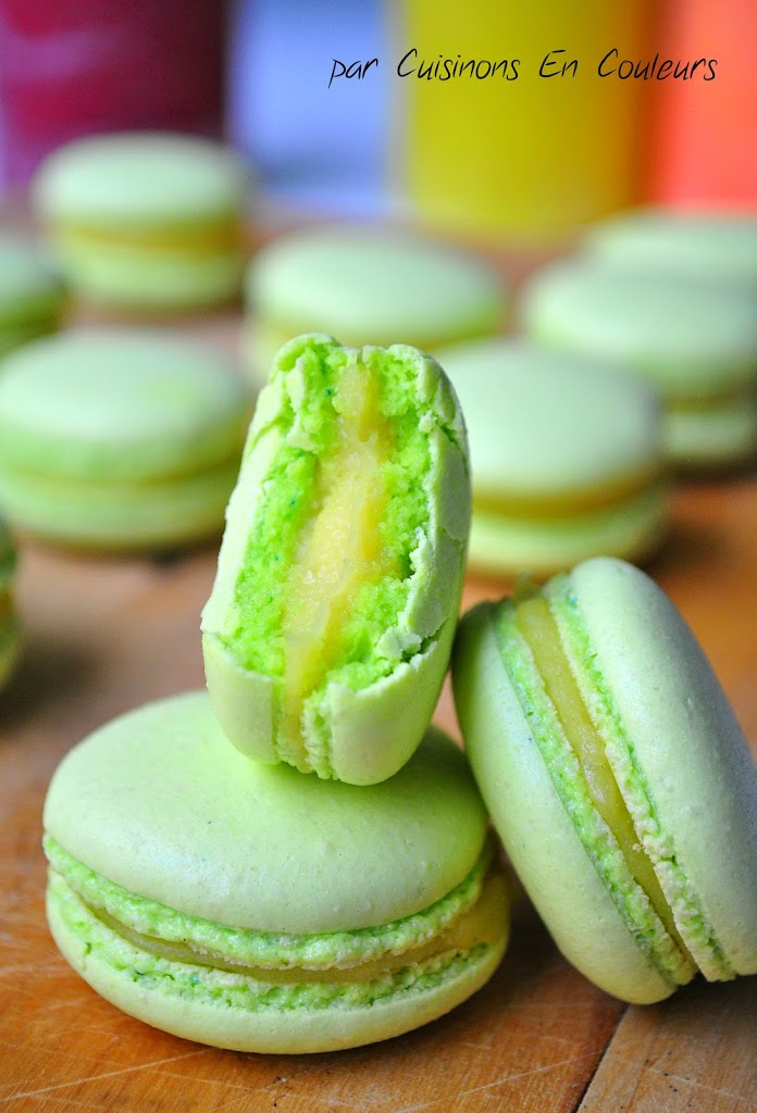 DSC_0865 - Macarons au citron jaune et citron vert : recette avec la meringue italienne