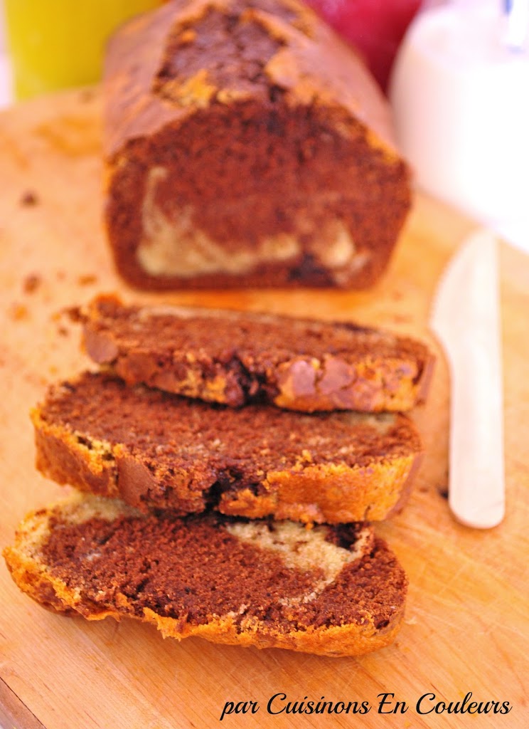 cake marbré au chocolat et à la fève tonka