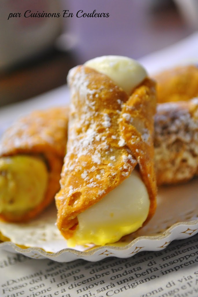 Et puis, j’ai testé les Cannoli, une spécialité sicilienne.Ceux sont des…