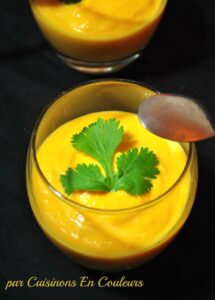 Velouté de potiron au lait de coco