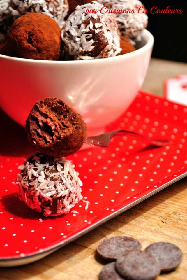 truffes - Truffes au chocolat... enrobage cacao ou noix de coco?