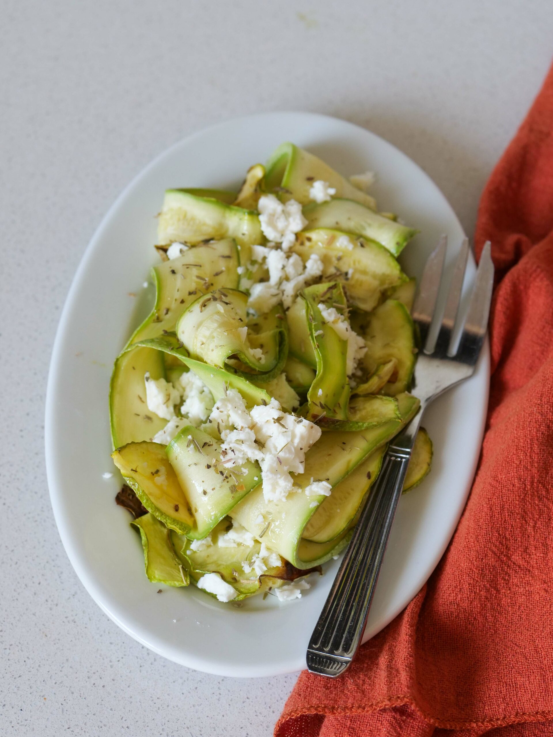 Velouté de courgettes à la menthe et à la vache qui rit