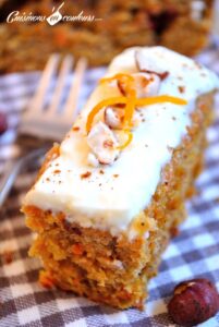 Carrot Cake aux noisettes et canneberges séchées