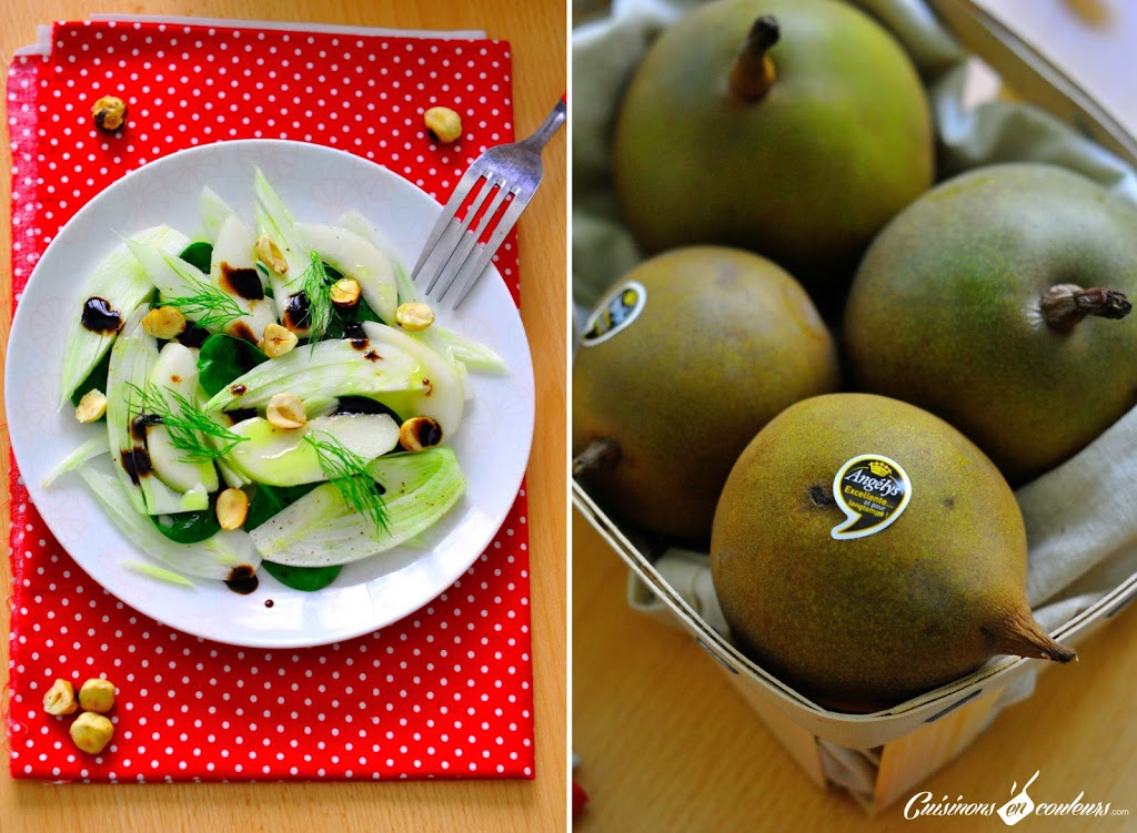 salade-de-fenouil - Salade de fenouil, poire et noisettes