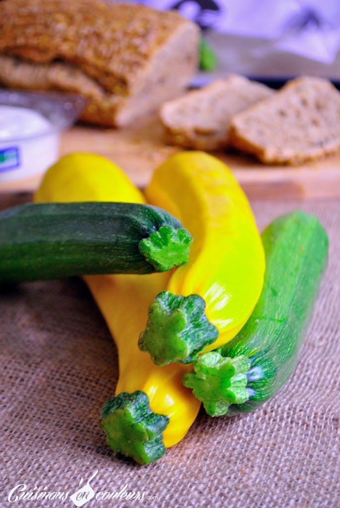 DSC_0402 - Tartines de courgettes au chèvre frais et à la menthe