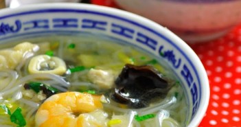 Soupe Chinoise : Poissons, Crevettes, Vermicelles et plein de bonnes choses…