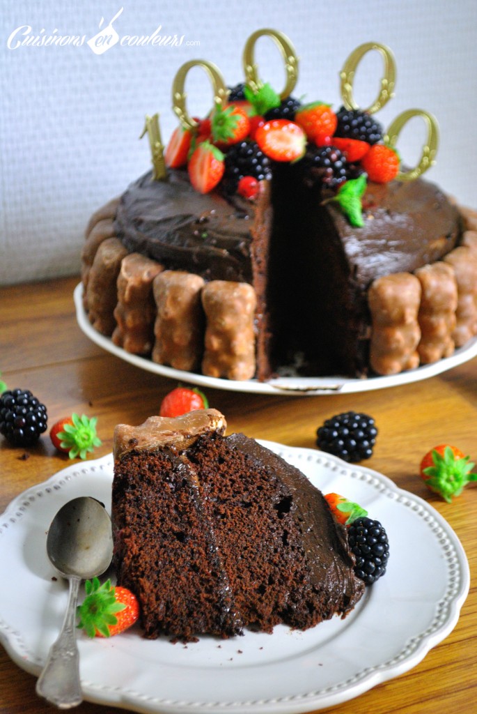 ga%CC%82teau-chocolat-685x1024 - 10 000 abonnés et un Layer Cake au chocolat et aux fruits rouges pour fêter ça !