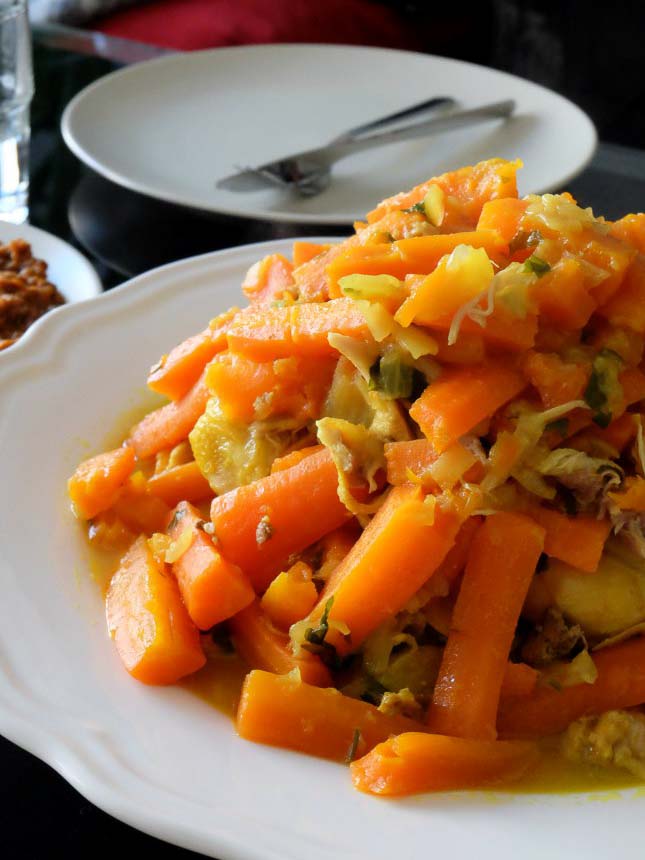Tfaya, le confit d’oignons et raisins secs  caramélisés