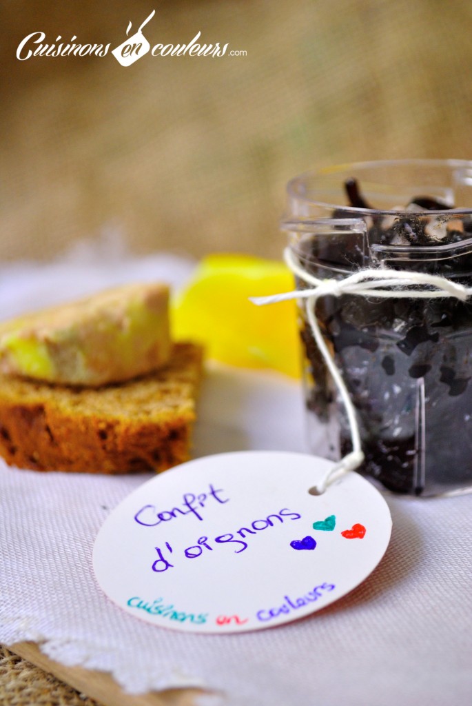confit d'oignons à la crème de cassis