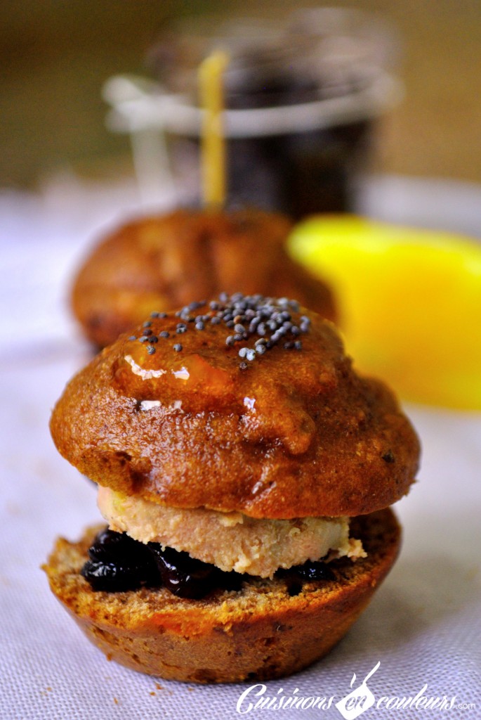 mini burger foie gras confit d'oignons