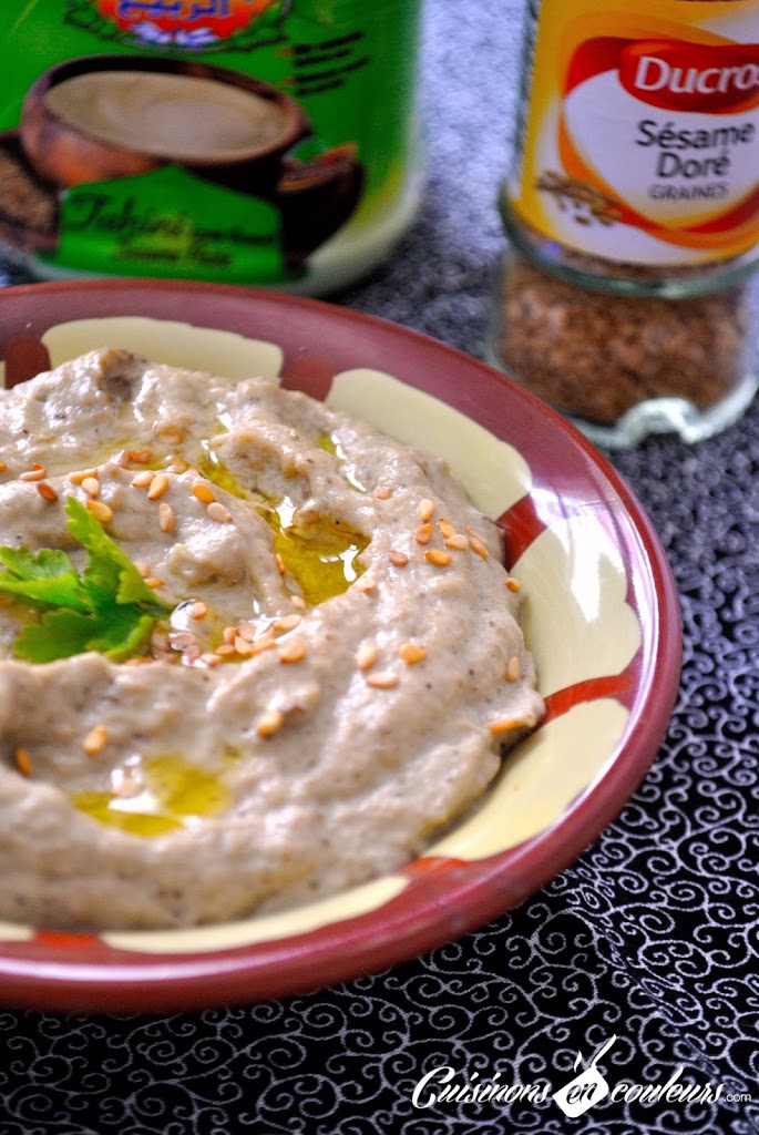 baba-ghanoush-moutabal - Baba Ganoush : une purée d'aubergines à la crème de sésame