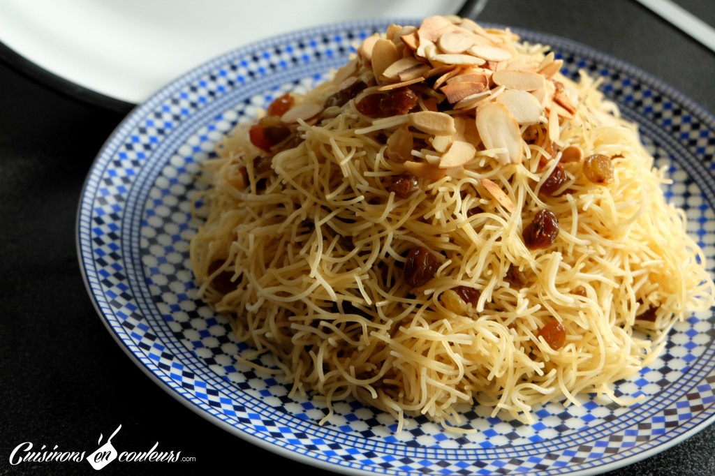 Seffa-recette-marocaine-1024x682 - Seffa, cheveux d'anges aux raisins secs et aux amandes