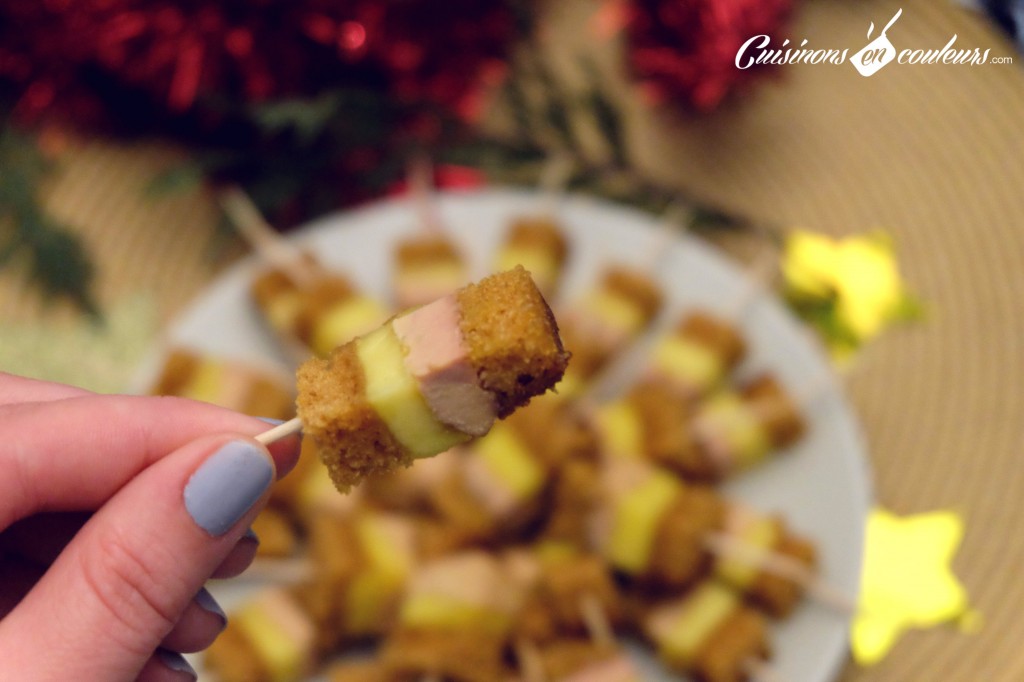 brochette mangue foie gras