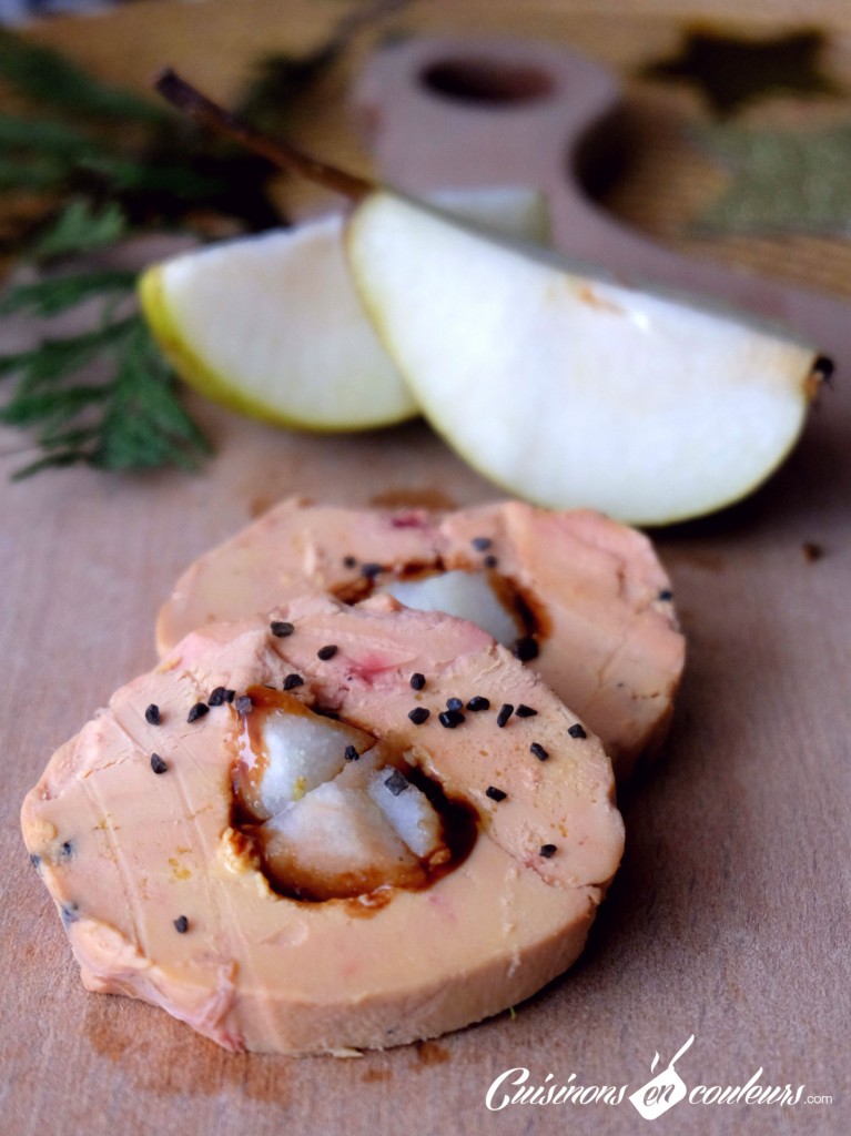 confit poires foie gras