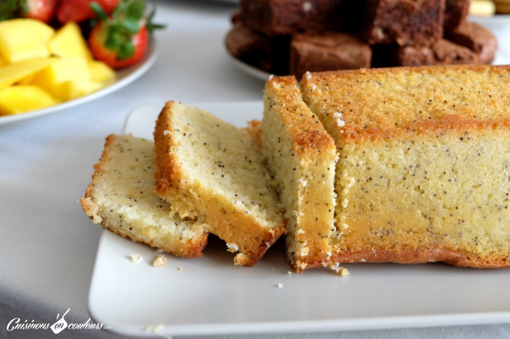 Cake au citron et aux graines de pavot