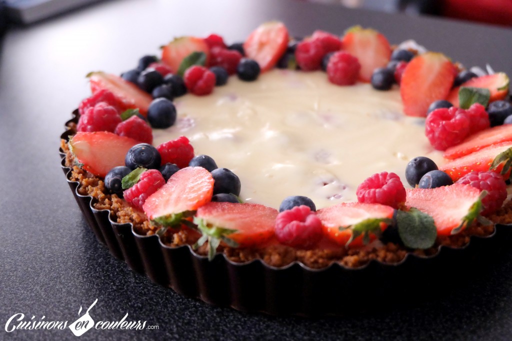 Tarte-façon-cheesecake-1024x682 - Tarte façon cheesecake aux fruits rouges