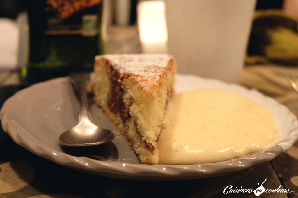 gâteau marbré au chocolat - gâteau romantique