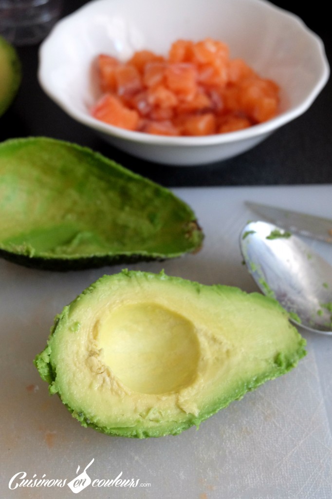 Avocat pour le tartare au saumon