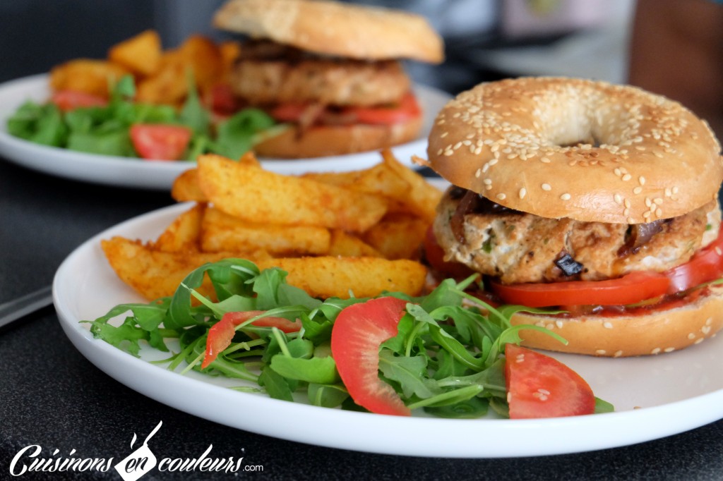 Burger à la viande hachée de dinde