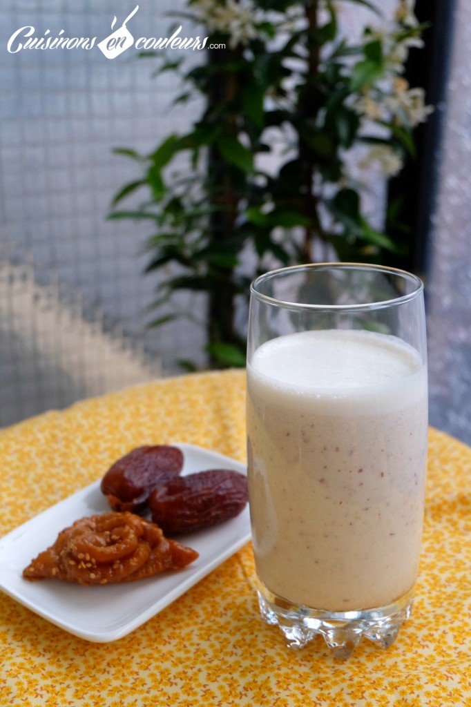 Jus aux amandes et aux dattes