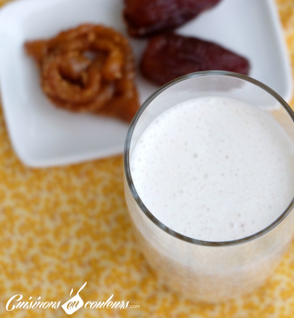 Jus aux amandes et dattes