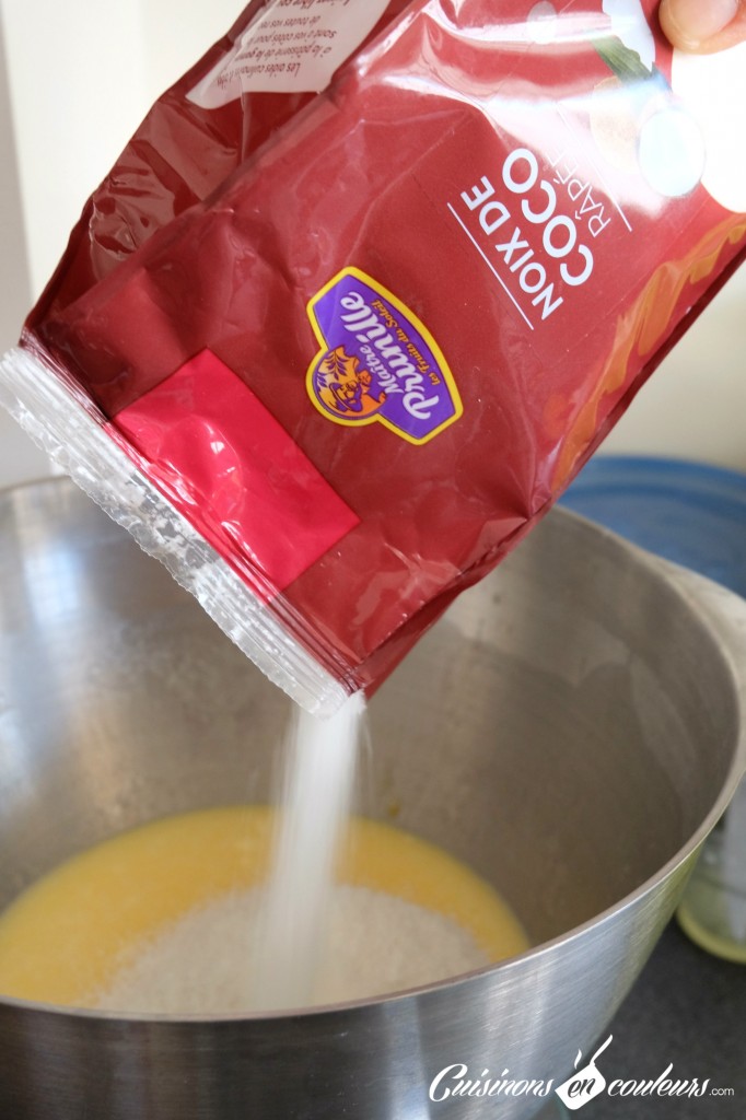 Préparation cake à la noix de coco