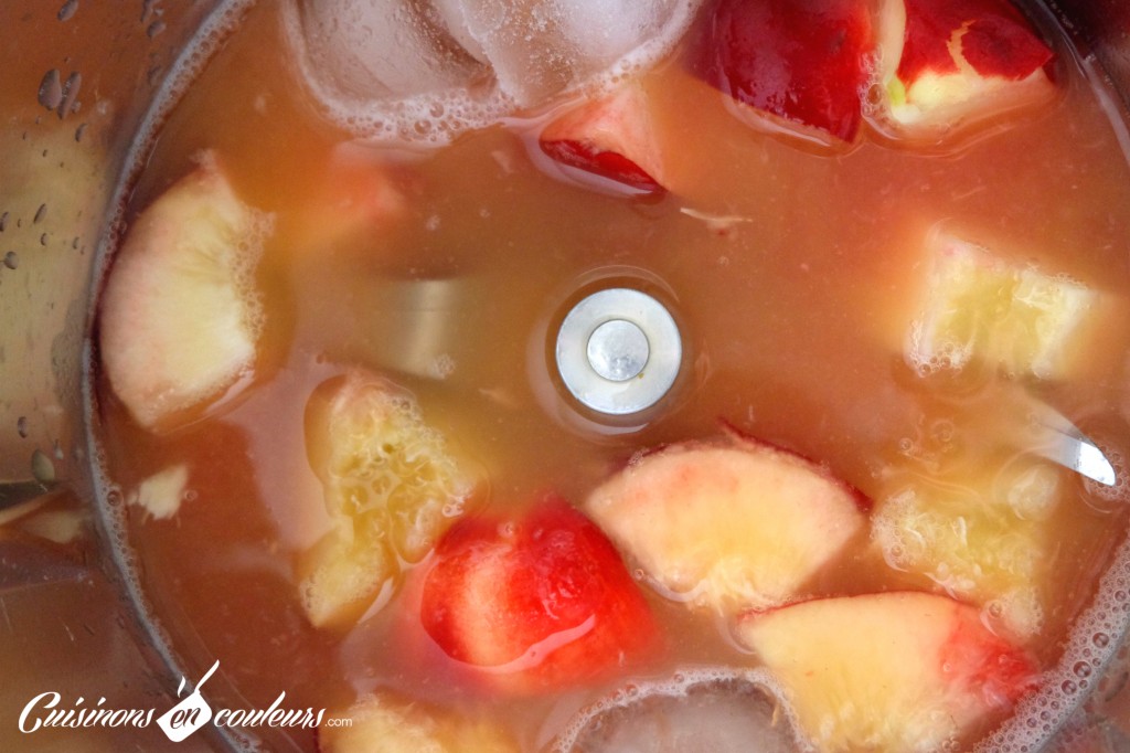 Préparation du smoothie