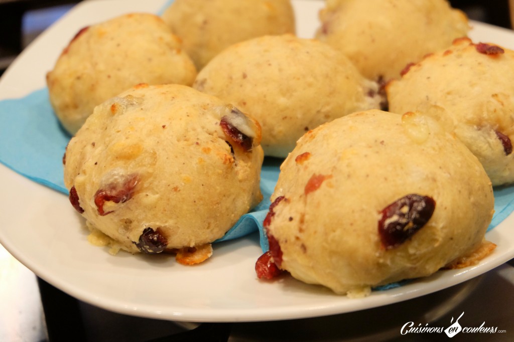 Scones aux cranberries et au Merzer