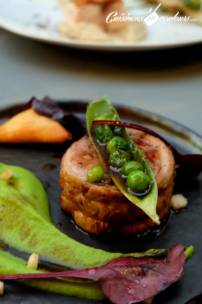 Agneau du Bourdonnais, petits pois, brousse - Pas Sage Paris