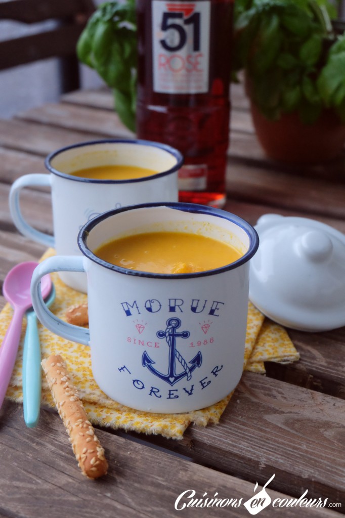 Gaspacho de carottes à l'orange