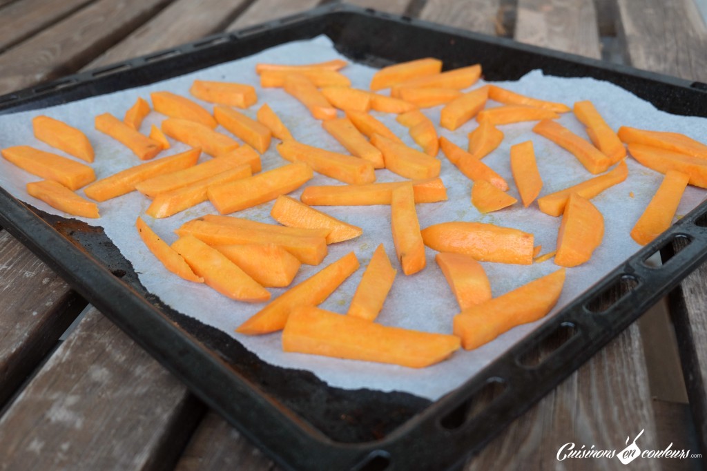 Les patates douces vont au four