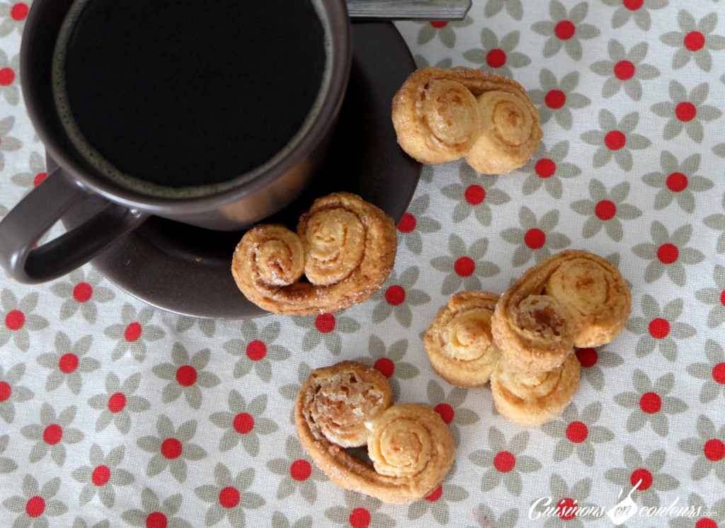 Palmiers avec la pâte feuilletée