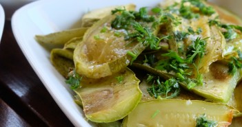 Salade de courgettes grillées au four à tomber
