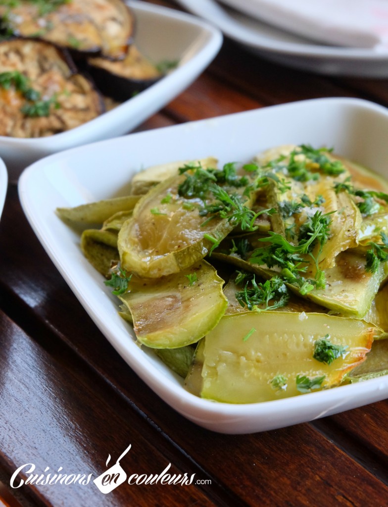 Salade de courgettes à l'huile d'olive