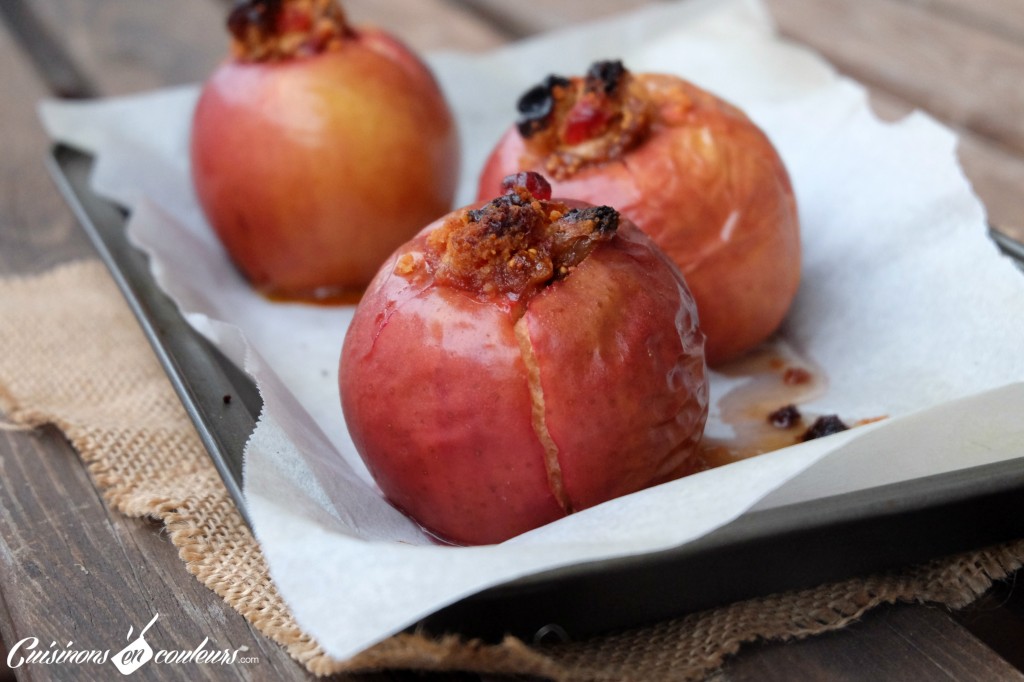 Pommes au four aux fruits secs
