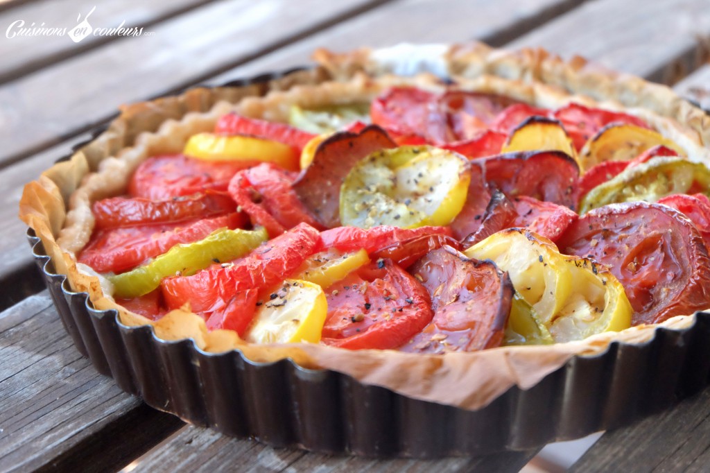 Tomato-tart-1024x682 - Tarte aux tomates anciennes et au thon